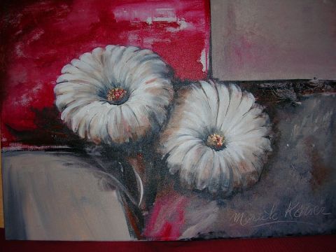 les fleurs calmes - Peinture - Mariele KAISER