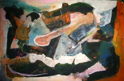 Danse des pierres - Peinture - Elis RIMEL 