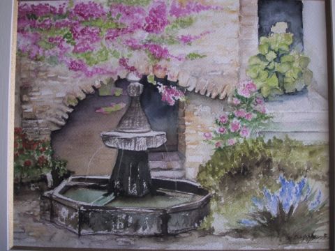 L'artiste MARYSE WENGER - une fontaine en provence