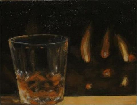 Whisky with ice  - Peinture - Angela Carr
