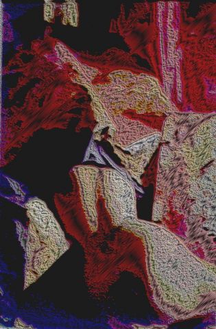 corps rouge - Art numerique - didie