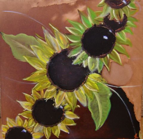 L'artiste Lisa - Sunflowers