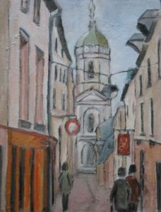 Peinture de georges DUVAL: Vieille Rue de Rennes