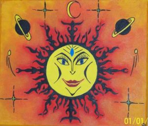 Voir le détail de cette oeuvre: soleil tribal