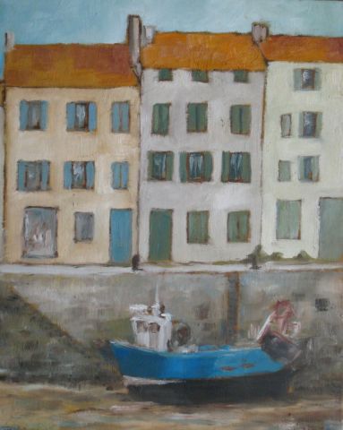 Bateau � ST martin en R� - Peinture - georges DUVAL