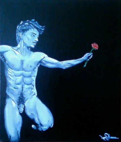 L'artiste johann mastil - la rose