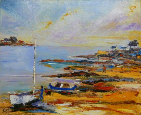 Marée basse - Peinture - Raoul RIBOT