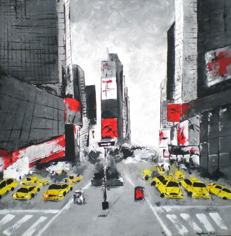 grey NY - Peinture - Stephanie Durbic