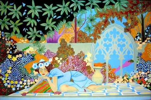 L'artiste jean-marie arbonnier - jardin persan