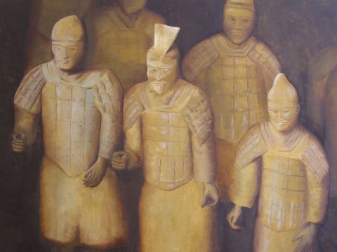Soldats de Xi'an - Peinture - Valerie