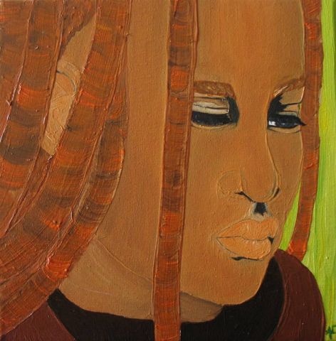 Himba triste - Peinture - silou