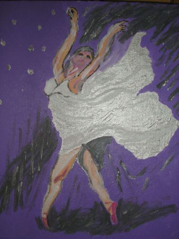 La Danseuse..... - Peinture - Anne de Richebois