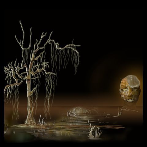 Qui voit les arbres pleurer ? - Art numerique - Renee BRACHET