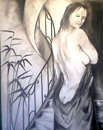 L'artiste Christine ALDEGHERI - bambous