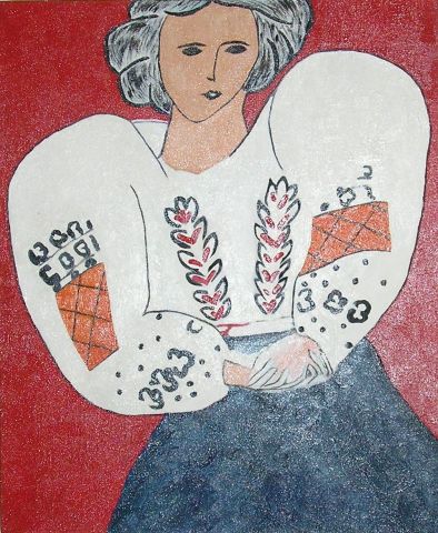 L'artiste Murielle - D'après l'Oeuvre de Matisse La Blouse Roumaine 