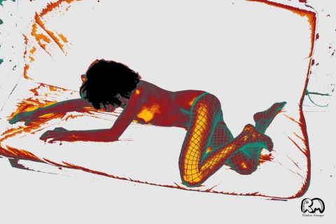 La femme araign�e - Art numerique - Richard Miossec