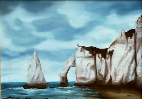Etretat - Peinture - Caroline HARDY