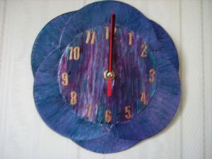 Voir le détail de cette oeuvre: horloge bleue