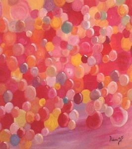 Peinture de fabien reau: les bulles