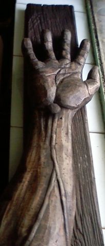 main christique - Sculpture - eddy