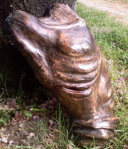 demi-torse christique - Sculpture - eddy