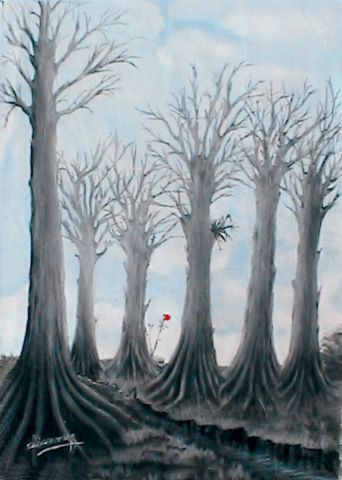 bosque fantasma 2 - Peinture - silviamvazz