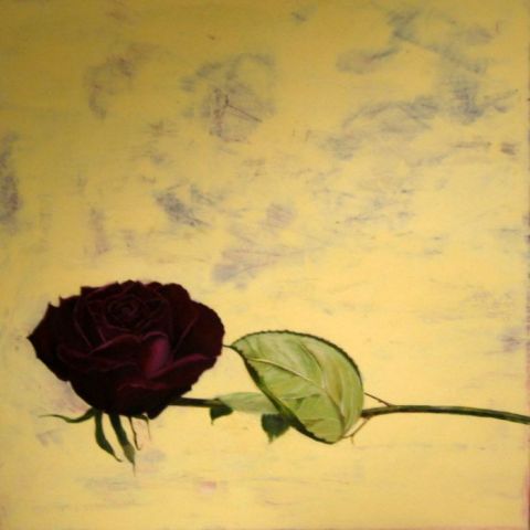 rosa de sant jordi - Peinture - Vicky Salcedo