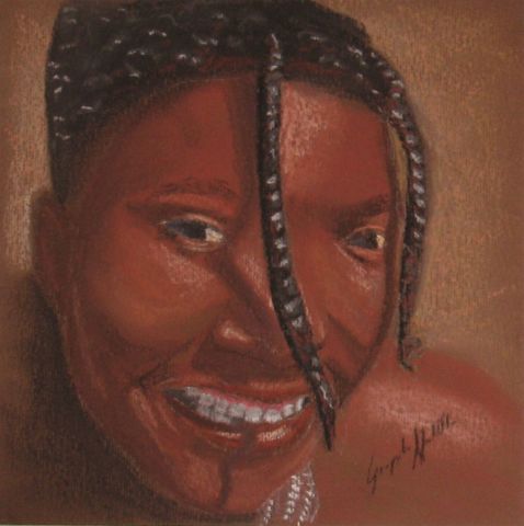 Jeune Himba - Dessin - Giampietro NARDELLO