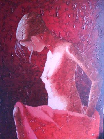 ange des thermes - Peinture - relief