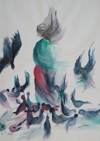 L'artiste Eliette Graf - Oiseaux de la Gitane