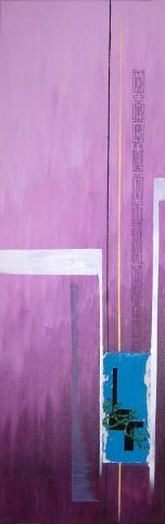 Purple Jah - Peinture - YL
