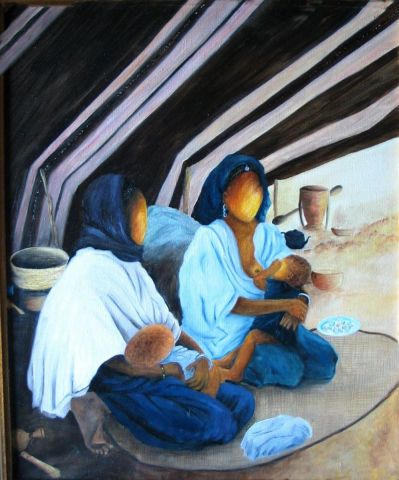 L'artiste chapska - campement  touareg