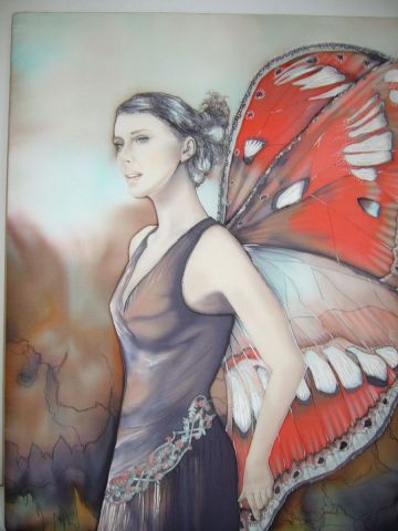 f�e sur soie - Art textile - chrissoie