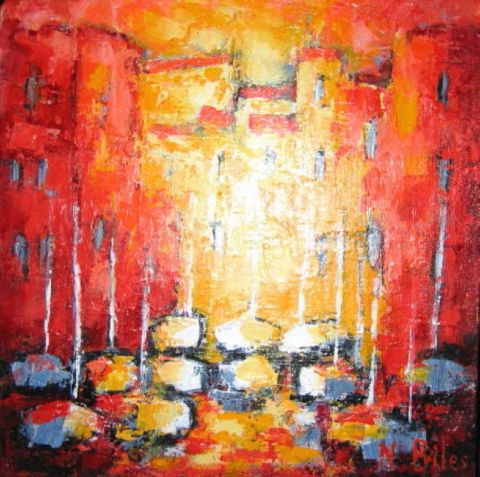 L'�le aux oiseaux � MARTIGUES - Peinture - NICOLE BILES