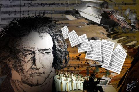 je t'�coute Beethoven - Art numerique - Photopaulo