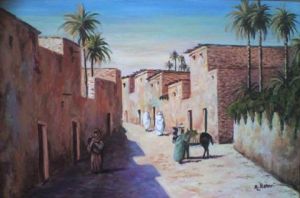 Voir cette oeuvre de abdelkrim hamri:  village du sud Algerien