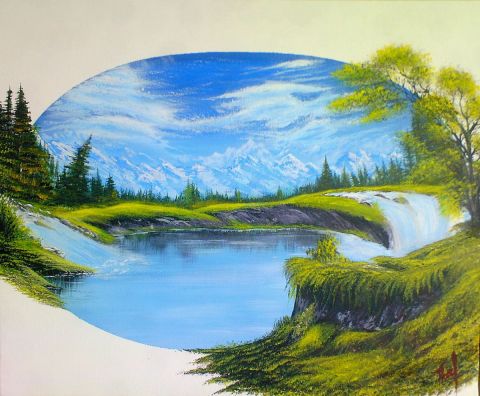 nature bleue - Peinture - thiefaine  jmarc