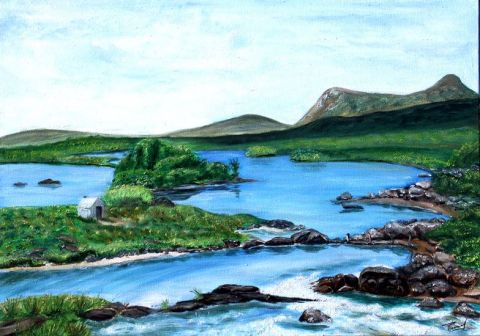 Irlande-le connemara authentique - Peinture - Parraud