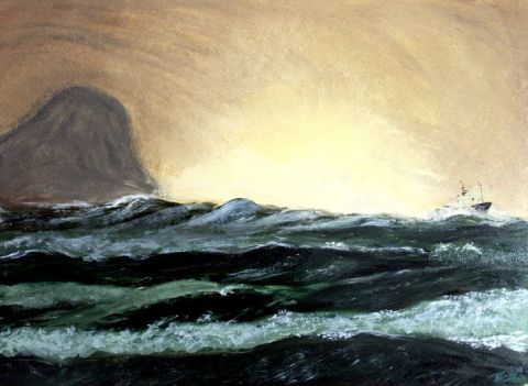L'artiste Parraud - Irlande- Mer déchainée