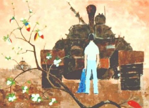 Le printemps de la Liberté 1989 - Peinture - cojac