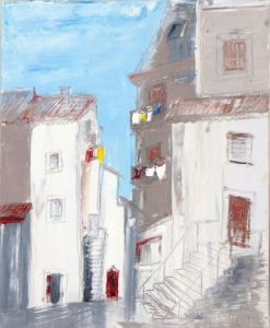Voir cette oeuvre de Pierre BUCHEL: Rue à Ibiza