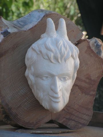 Pan, serviteur de Dionysos - Sculpture - Jean-Joseph Chevalier