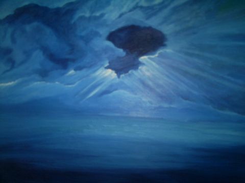 blue ocean - Peinture - mecie
