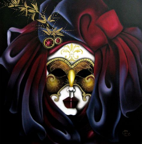 Mask - Peinture - Isabelle Sauvineau