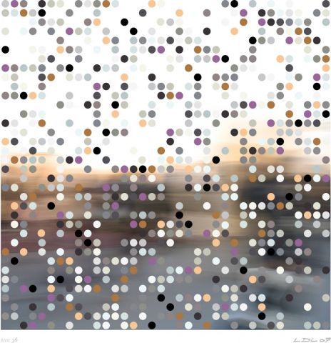 Promeneurs � la FIAC, base 36 - Art numerique - Laurent DUBOIS-LOYA