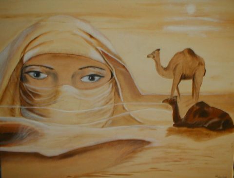 L'artiste anne-marie landron - deesse du sahara