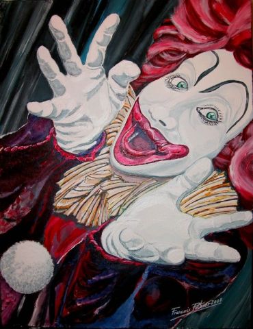 le clown rouge - Peinture - FAP