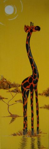 la girafe - Peinture - johann mastil