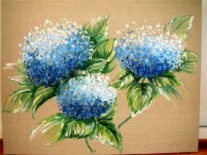 Voir le détail de cette oeuvre: hortens bleus