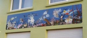 Voir le détail de cette oeuvre: Fresque marine sur façade de maison
